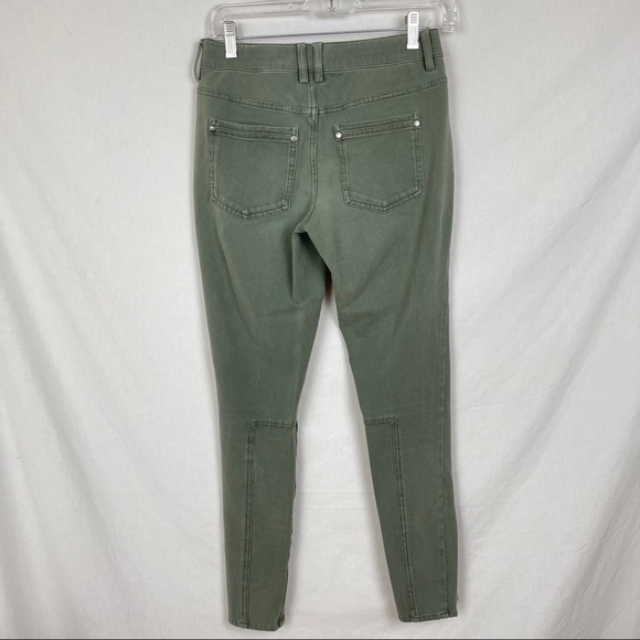 Anthro Marrakech olive green stretch skinny jeans - Picture 5 of 11